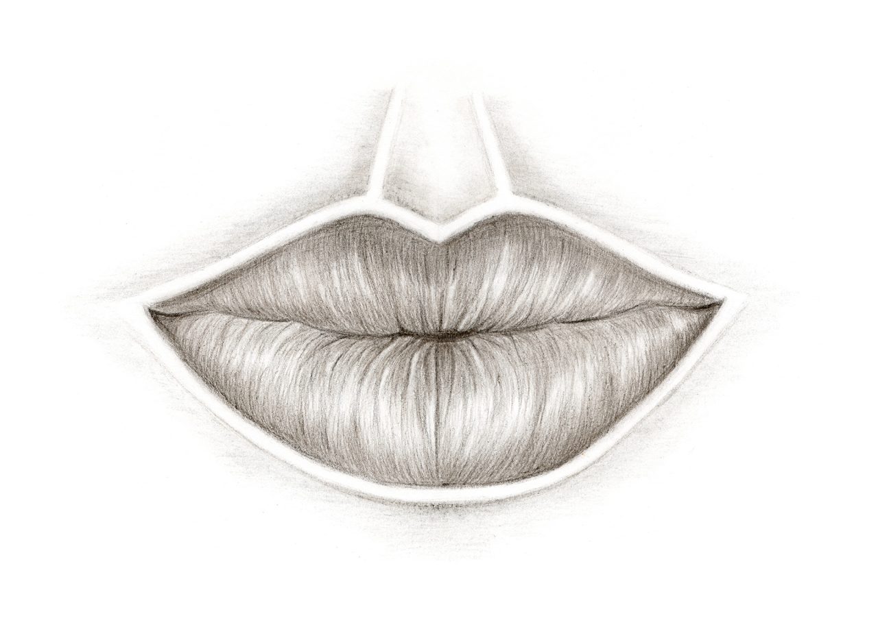 Grey Mouth Colored Pencils
